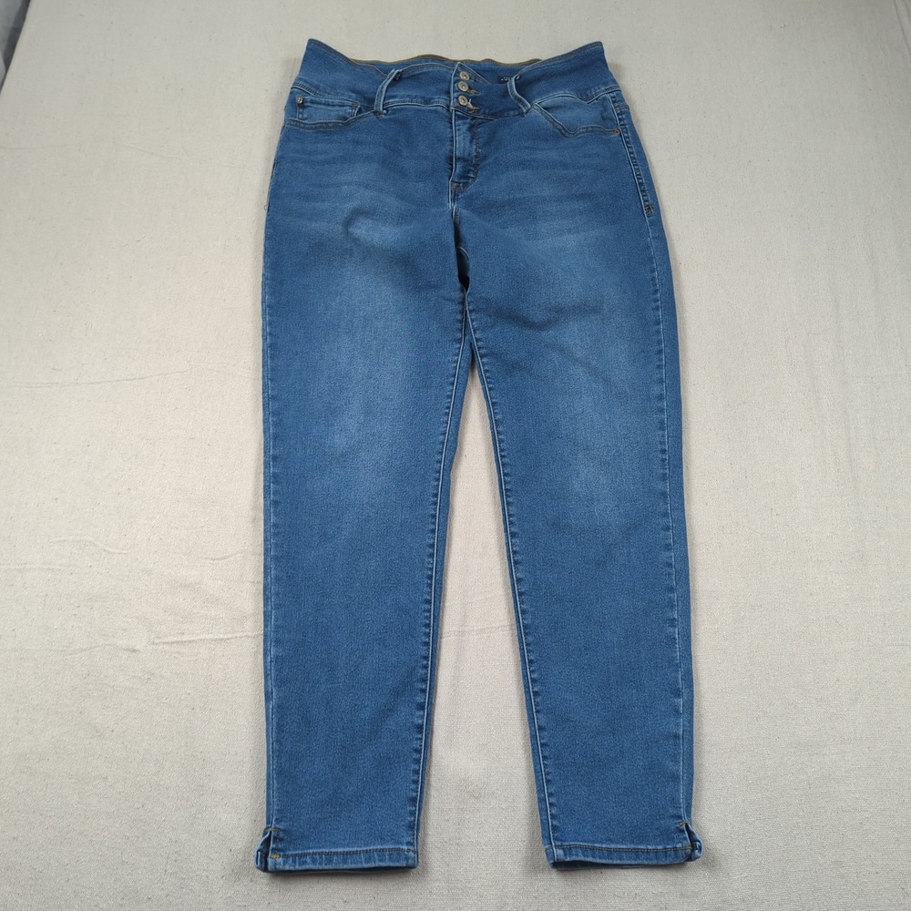 Curve Appeal Jeans Womens 16 33 Blue Stretch Curve Creator High Rise Skinny